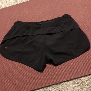 Women’s black lulu shorts
